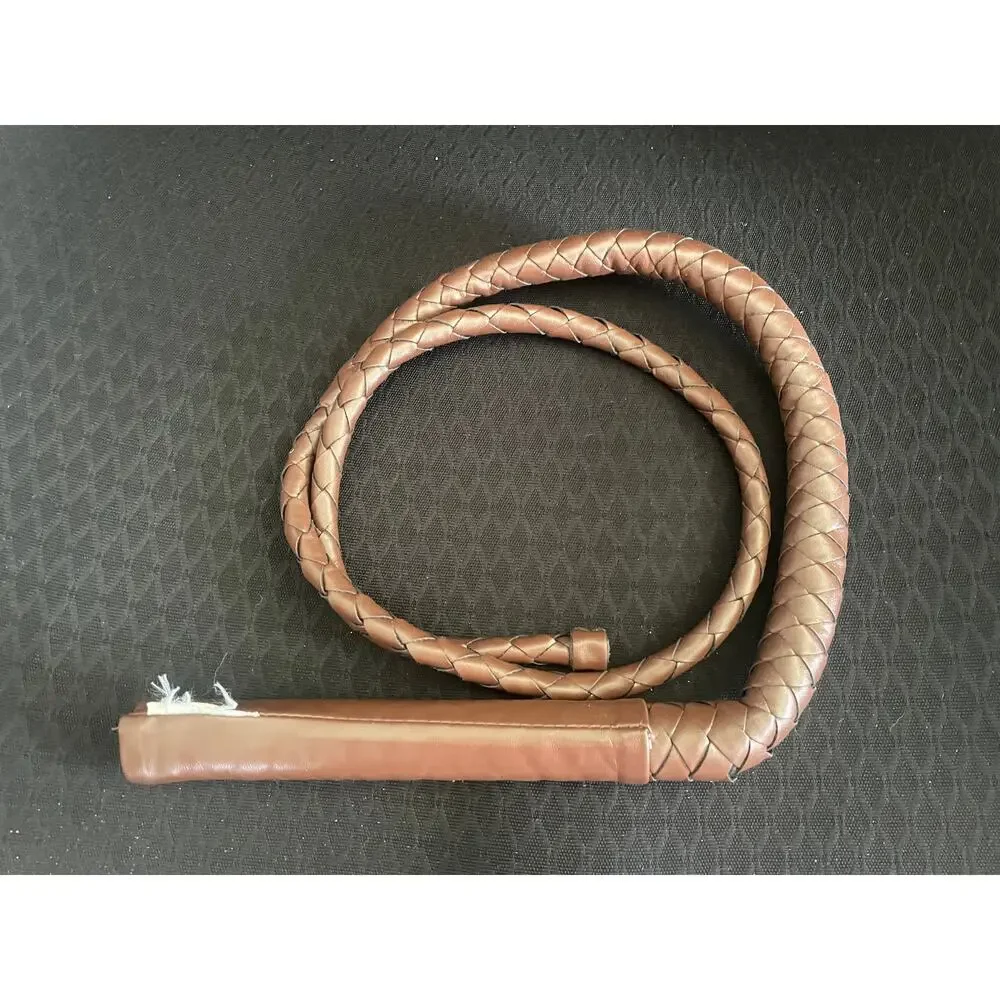 BULL WHIP OFFICIAL INDIANA JONES COSTUME ACCESSORY PROP pre owned